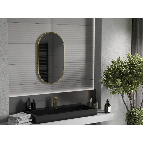 Дзеркало MEXEN LOFT 80x45 GOLD овальне