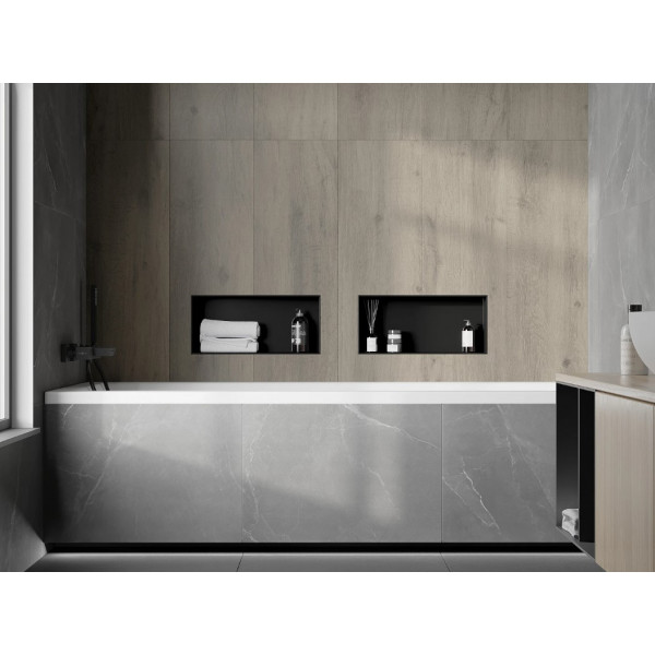 Вбудована полиця MEXEN X-Wall-NR 45x20 BLACK без обідка