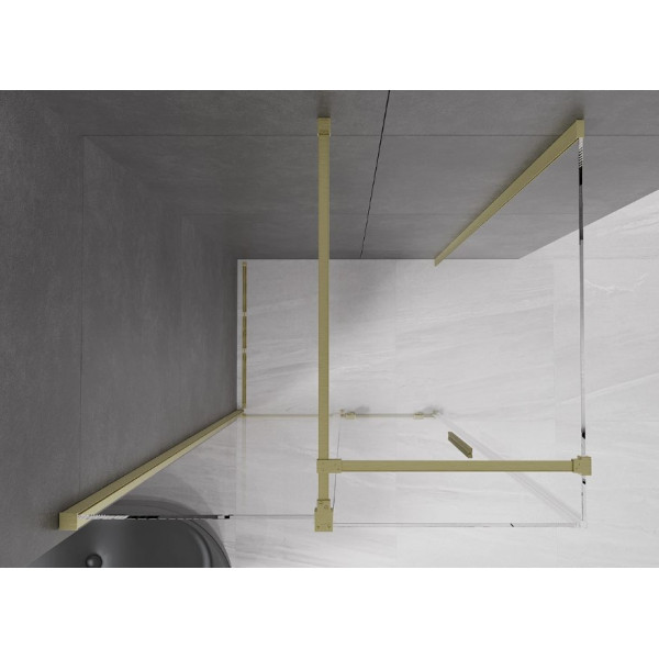 Душова кабіна MEXEN VELAR 130х85 BRUSHED GOLD