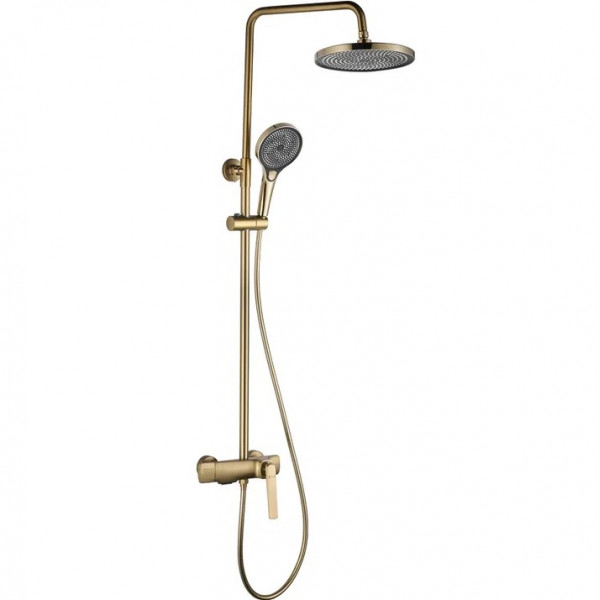 Душевой гарнитур REA REBEL BRUSHED GOLD матовое золото с изливом