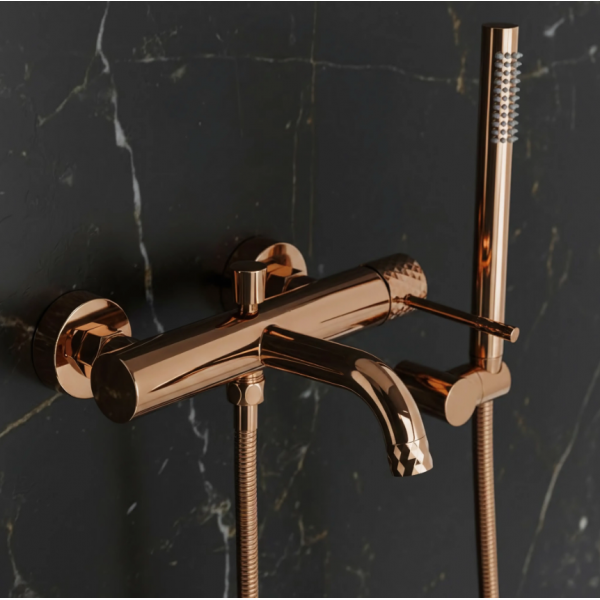 Смеситель для ванны REA LUNGO DIAMOND COPPER настенный