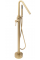 Смеситель для ванны REA  ARAS BRUSHED GOLD напольный
