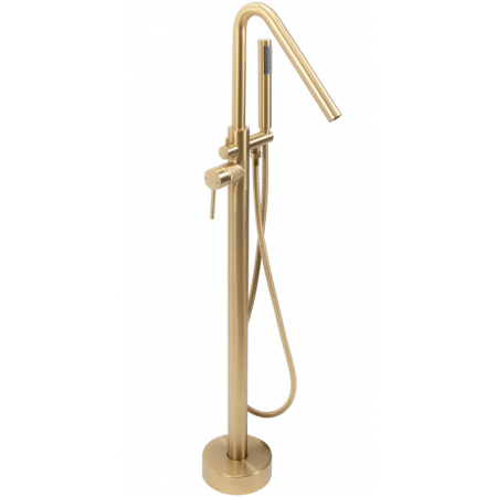 Смеситель для ванны REA  ARAS BRUSHED GOLD напольный