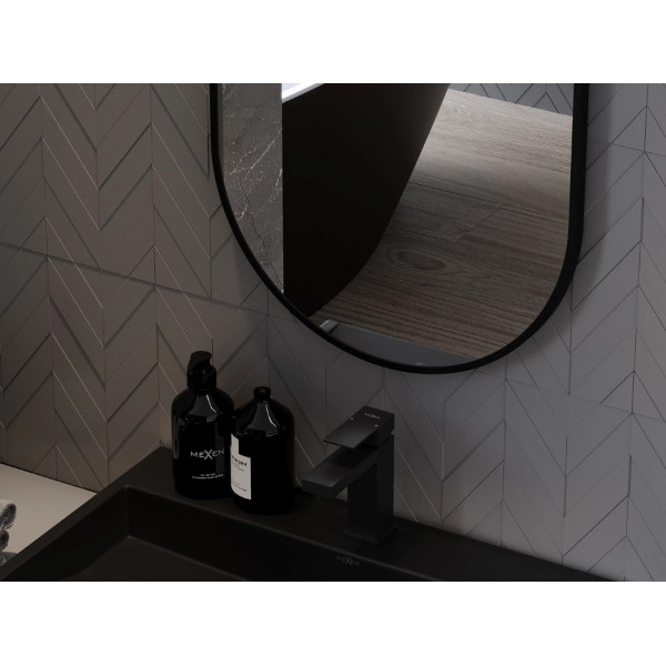 Дзеркало MEXEN LOFT 90x55 BLACK овальне