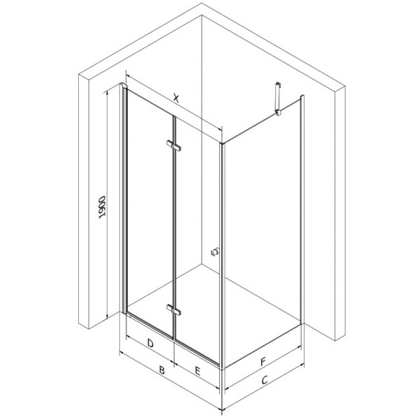 Душова кабіна MEXEN LIMA 70x100 BLACK