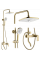 Душевой гарнитур REA STORM 2.0 BRUSHED GOLD с изливом