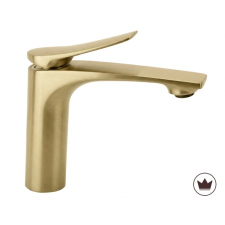 Смеситель для раковины REA VISION BRUSHED GOLD низкий