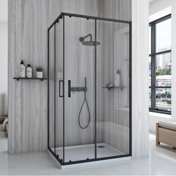 Душевая кабина REA CITY 80х100 BLACK