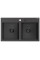 Гранітна кухонна мийка MEXEN HEKTOR BLACK GRANITE + сифон BLACK