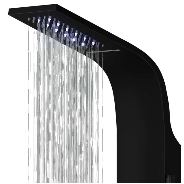 Душова панель CORSAN KASKADA BLACK LED