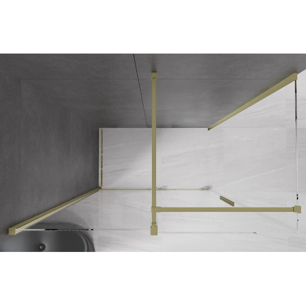Душова кабіна MEXEN VELAR 160х90 BRUSHED GOLD
