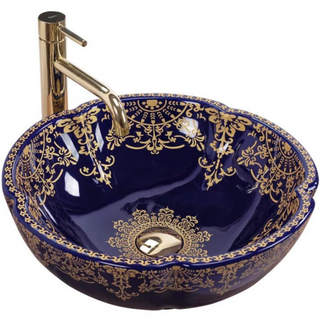 Умывальник (раковина) REA MARINA BLUE накладной
