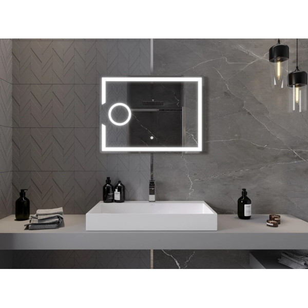 Дзеркало MEXEN ONYX 80x60 LED прямокутне