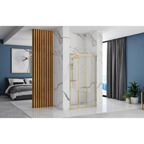 Душевая дверь REA ALEX 120 BRUSHED GOLD