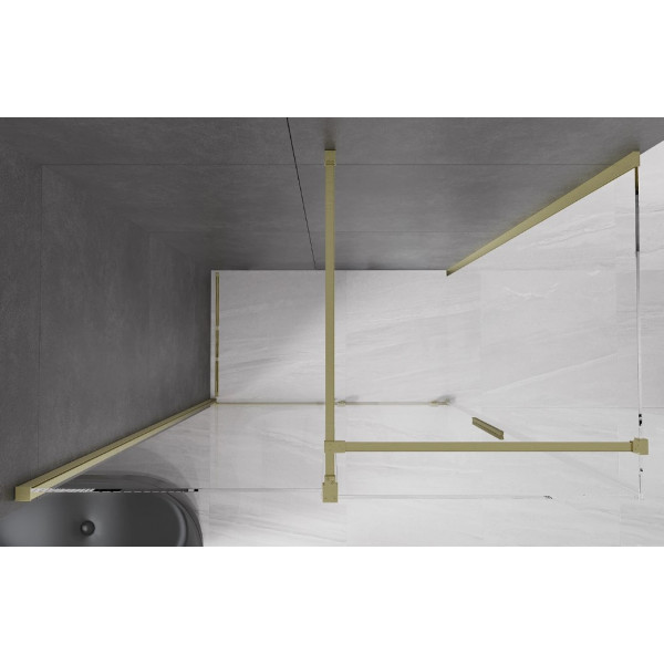 Душова кабіна MEXEN VELAR 140х80 BRUSHED GOLD