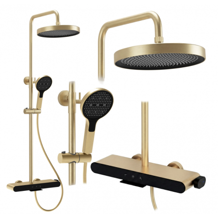 Душевой гарнитур REA FAREL BRUSHED GOLD