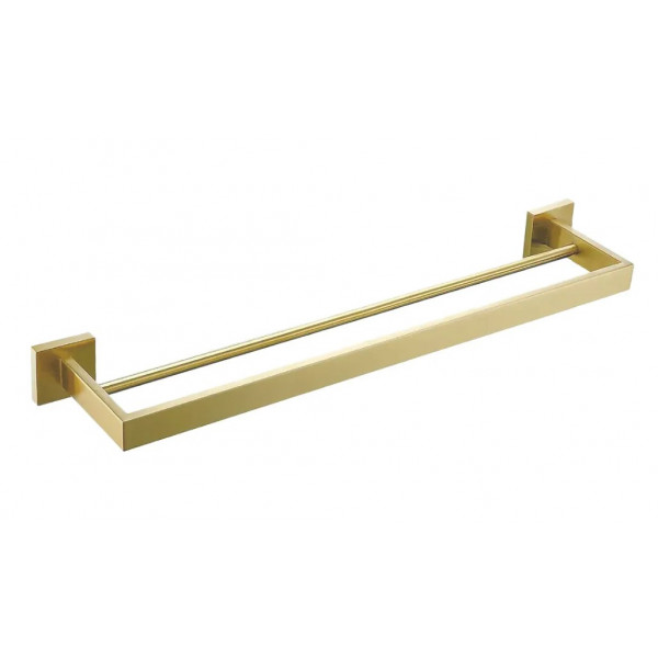 Вешалка двойная для полотенца REA ERLO 02 BRUSHED GOLD