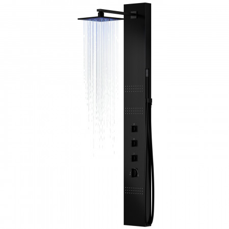 Душова панель CORSAN NEO BLACK LED