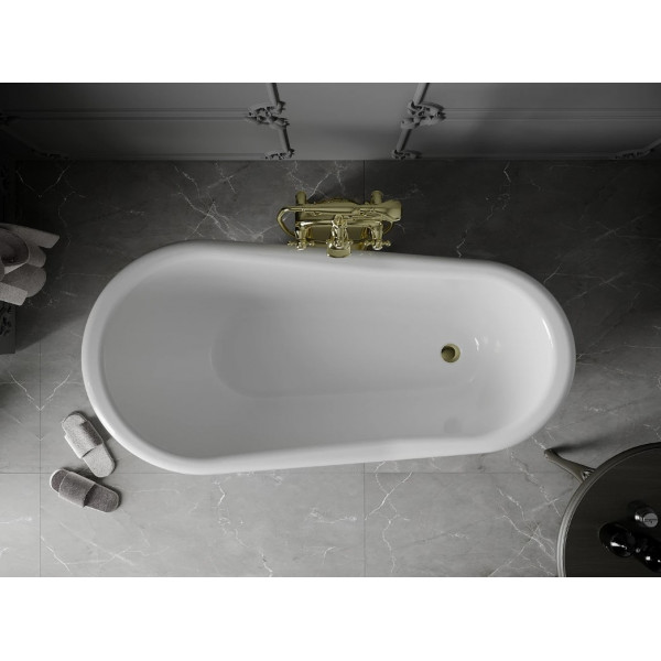 Ванна отдельностоящая MEXEN RETRO 170x75 WHITE акриловая