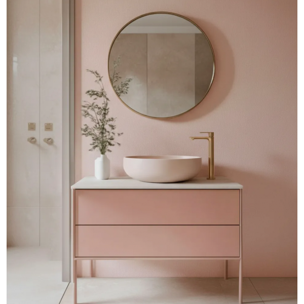 Смеситель для раковины (умывальника) REA DROP BRUSHED COPPER высокий