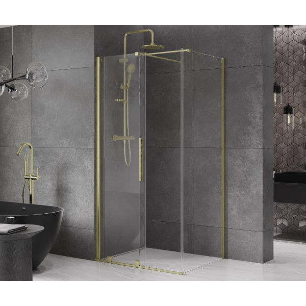 Душова кабіна MEXEN VELAR 120х90 BRUSHED GOLD