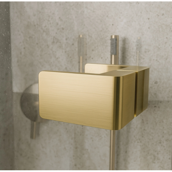 Душевая дверь REA ATLAS 120 P BRUSHED GOLD