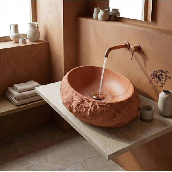 Умывальник (раковина) REA MIKA TERRACOTTA MATT накладной