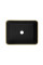 Умивальник (раковина) MEXEN CATIA BLACK MATT DIAMOND GOLD накладний
