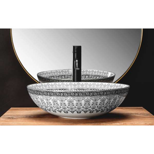Умивальник (раковина) REA ARTE DARK GREY сірий накладний