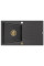 Гранітна кухонна мийка MEXEN CESAR BLACK GRANITE + сифон GOLD