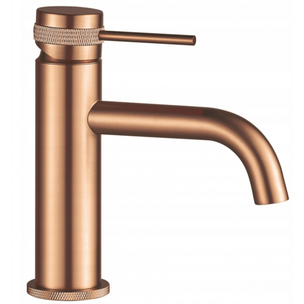Смеситель для раковины (умывальника) REA LUNGO GRIP BRUSHED COPPER низкий