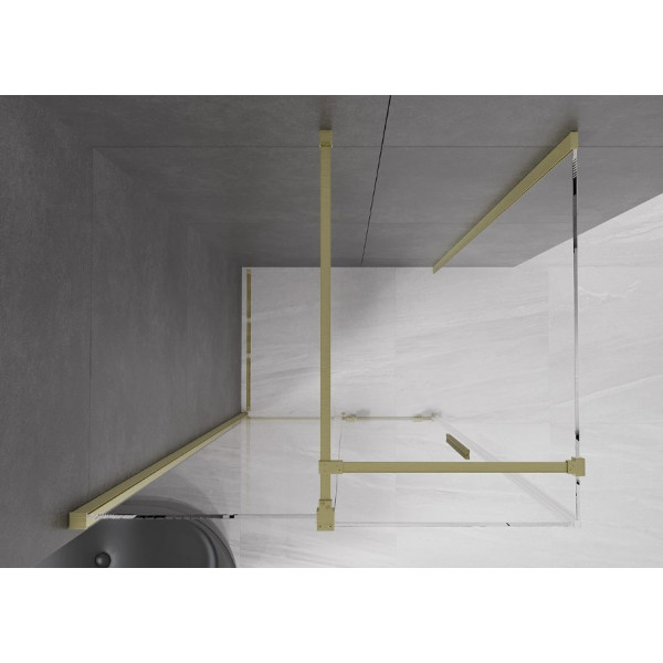 Душова кабіна MEXEN VELAR 110х75 BRUSHED GOLD