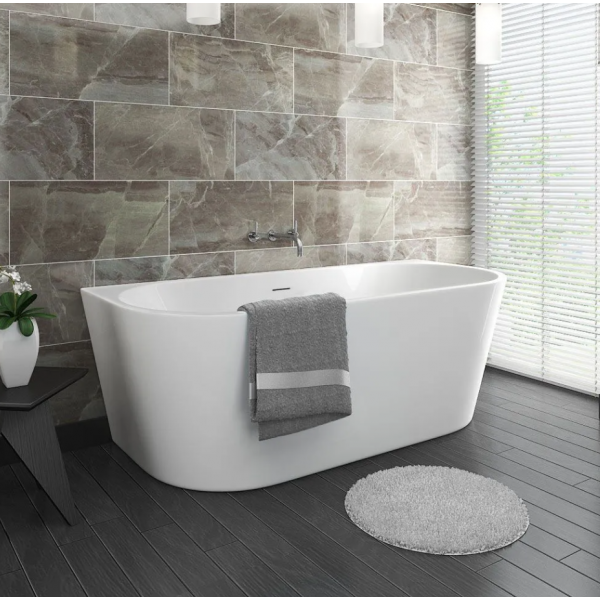 Ванна пристенная REA CAPRI 160х80 WHITE акриловая
