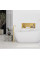 Встраиваемая полка REA 30X60 BRUSHED GOLD с ободком