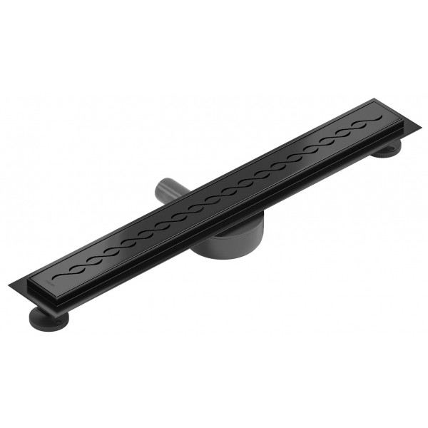 Трап для душу MEXEN FLAT 50 M18 BLACK 360° чорний