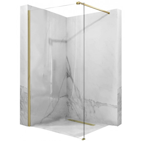 Душевая стенка REA AERO 110 BRUSHED GOLD