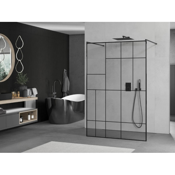 Душова стінка MEXEN KIOTO 130 LOFT-2 BLACK
