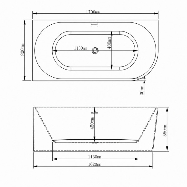 Ванна VBI NORDEND LEFT 150 x 75 угловая
