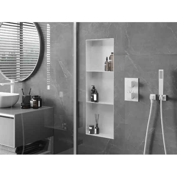 Вбудована полиця MEXEN X-Wall-NR 90 WHITE без обідка