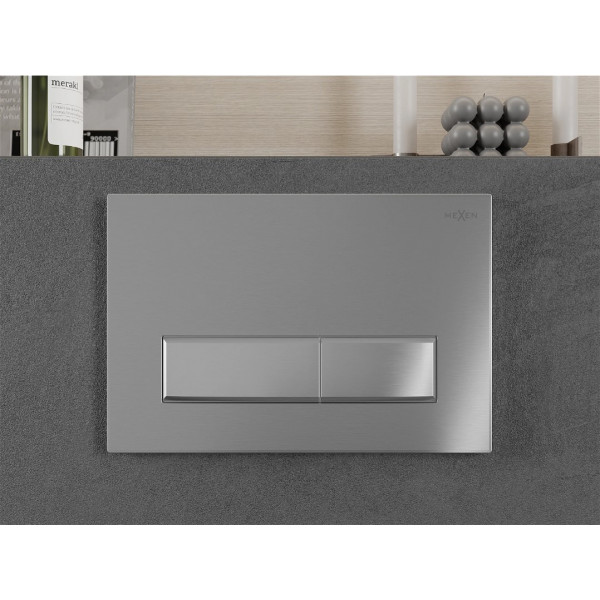 Кнопка змиву для інсталяції MEXEN FENIX 09 DARK CHROME MATT