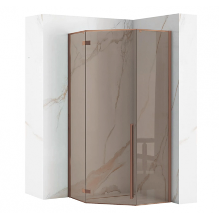 Душевая кабина REA DIAMOND 90х90 BRUSHED COPPER