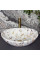 Умывальник (раковина) VBI PARMA MARBLE WHITE GLOSSY накладной