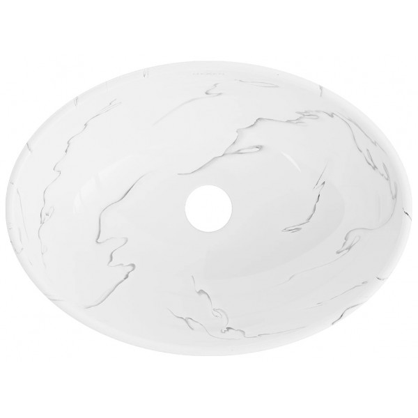 Умивальник (раковина) MEXEN ELZA SHINY MARBLE накладний