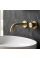 Смеситель для раковины REA LUNGO STRIPE BRUSHED GOLD + BOX скрытого монтажа