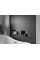 Вбудована полиця MEXEN X-Wall-R 45x20 BLACK з обідком