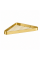 Угловая полка VBI QUADRO BRUSHED GOLD