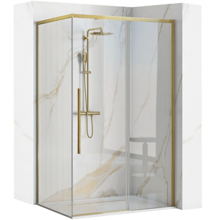 Душевая кабина REA SOLAR 90х90 BRUSHED GOLD