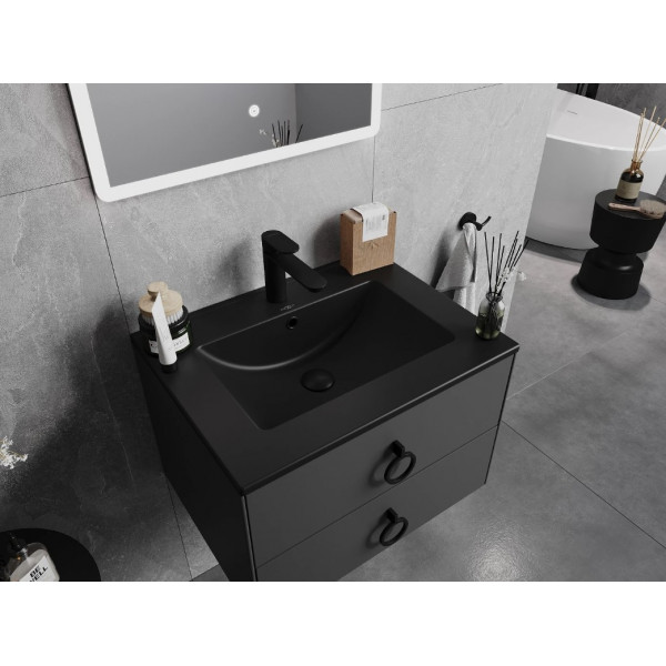 Умивальник (раковина) MEXEN ATENA 61 BLACK MATT врізний чорний