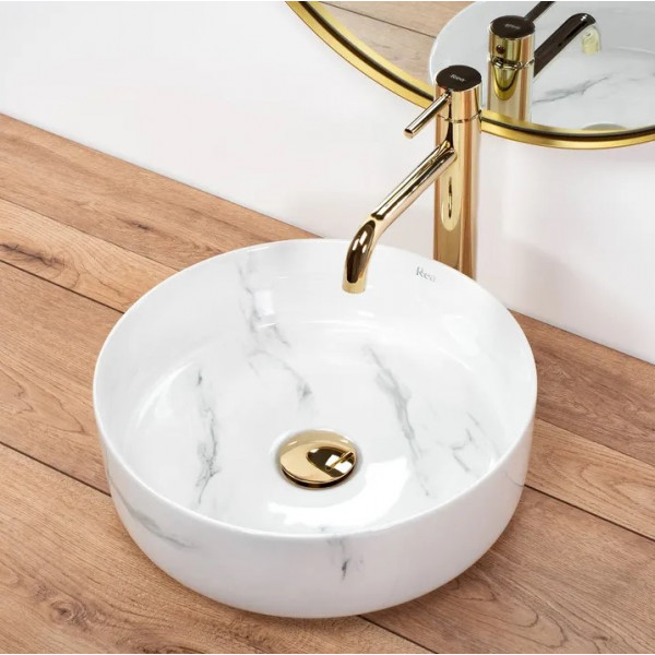 Умывальник (раковина) REA SAMI NATURE MARBLE накладной мрамор