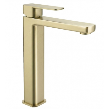 Смеситель для раковины (умывальника) REA ARLO BRUSHED GOLD высокий